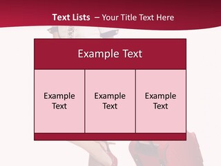 Sexy Coquette Happy PowerPoint Template