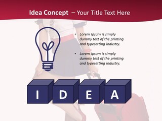 Sexy Coquette Happy PowerPoint Template