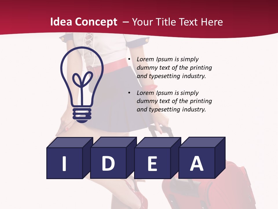 Sexy Coquette Happy PowerPoint Template