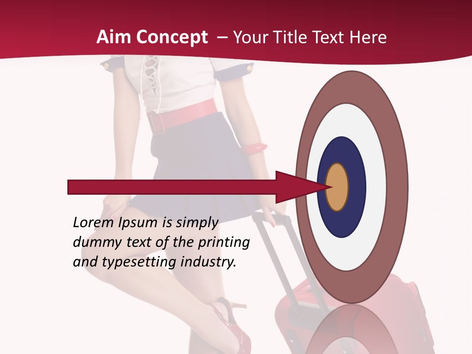 Sexy Coquette Happy PowerPoint Template