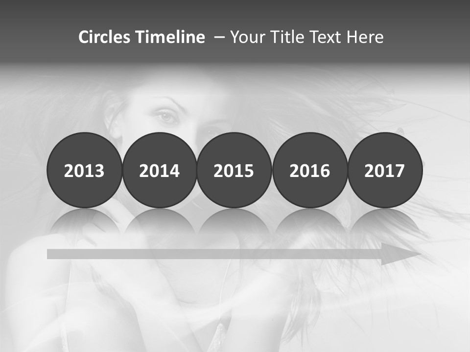 Beauty Lady Wind PowerPoint Template