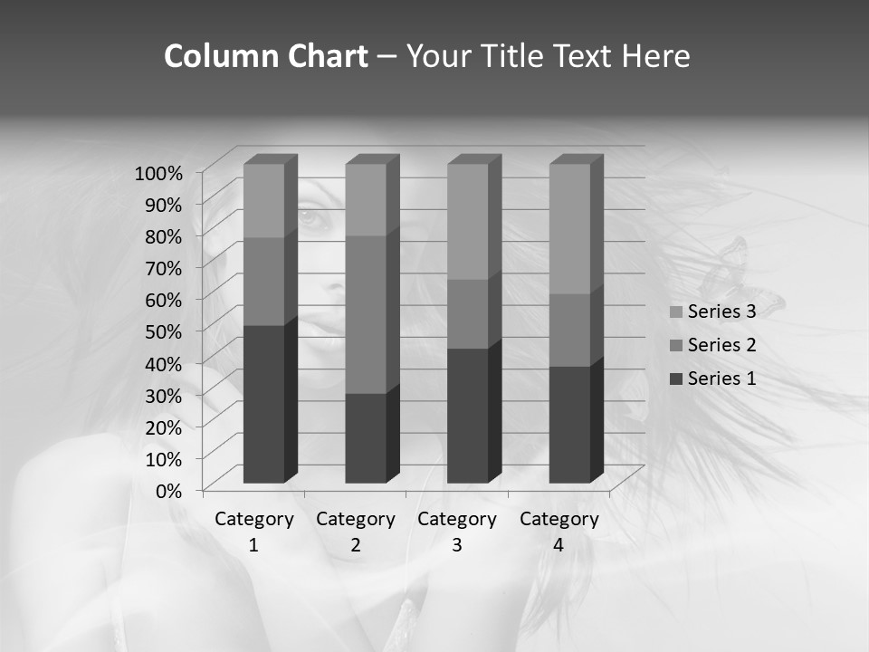 Beauty Lady Wind PowerPoint Template