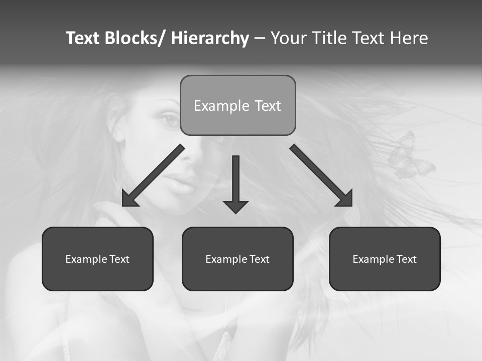 Beauty Lady Wind PowerPoint Template