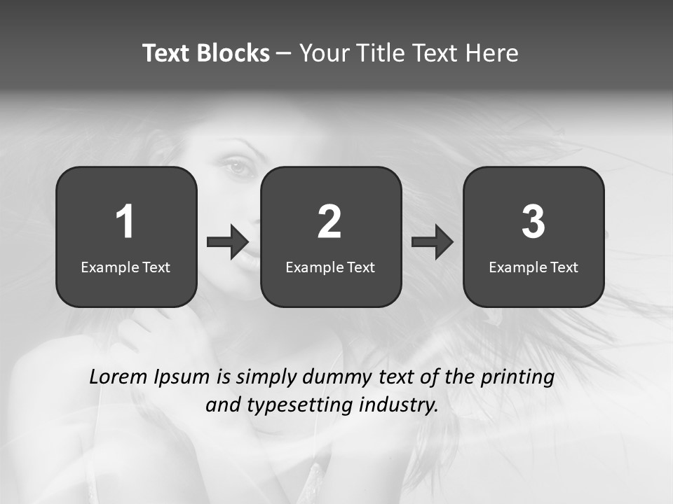 Beauty Lady Wind PowerPoint Template