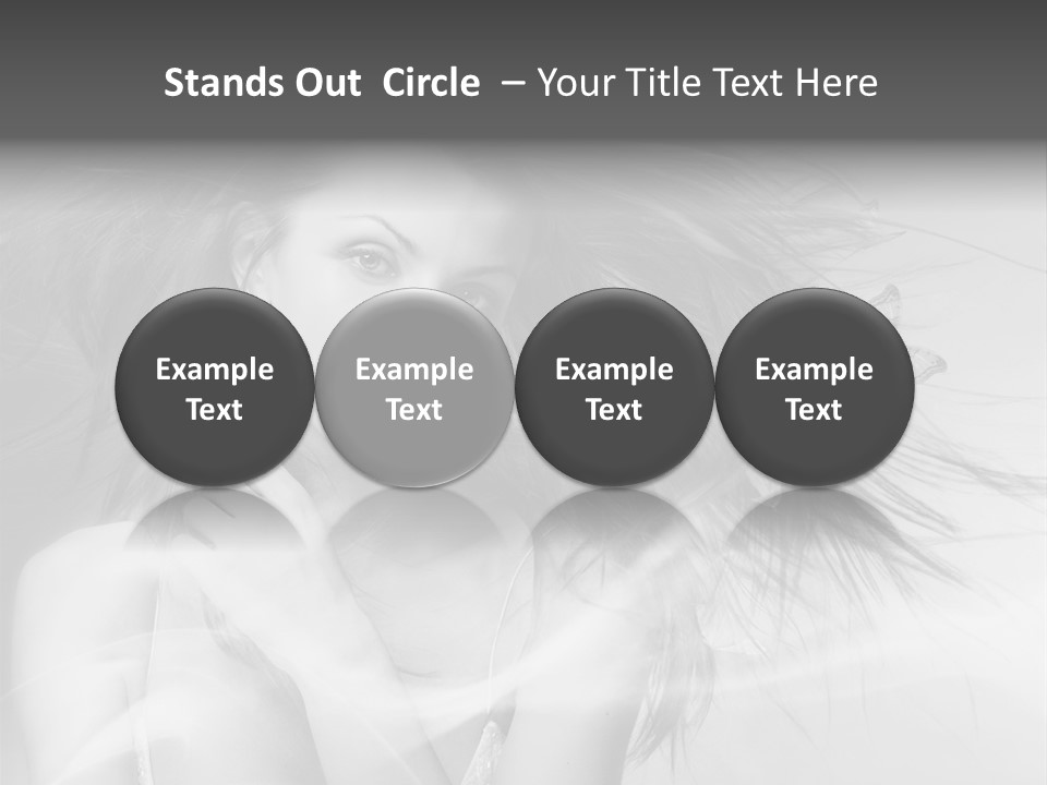 Beauty Lady Wind PowerPoint Template