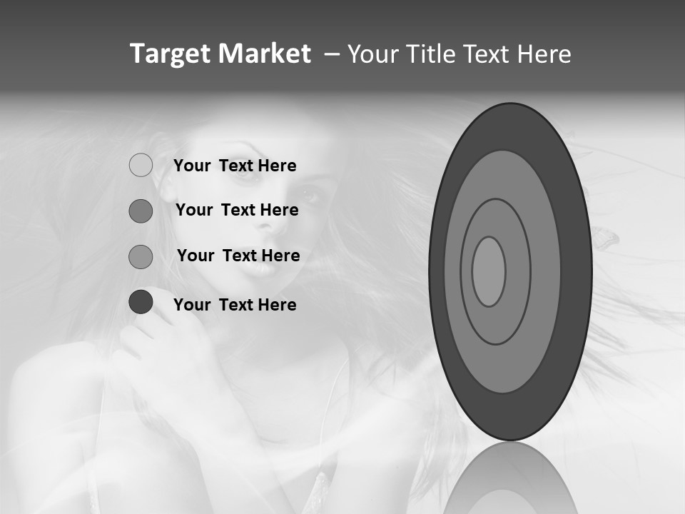 Beauty Lady Wind PowerPoint Template