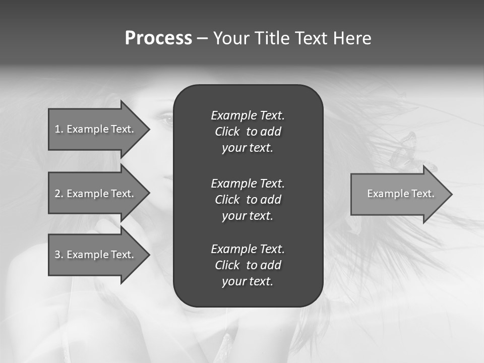 Beauty Lady Wind PowerPoint Template