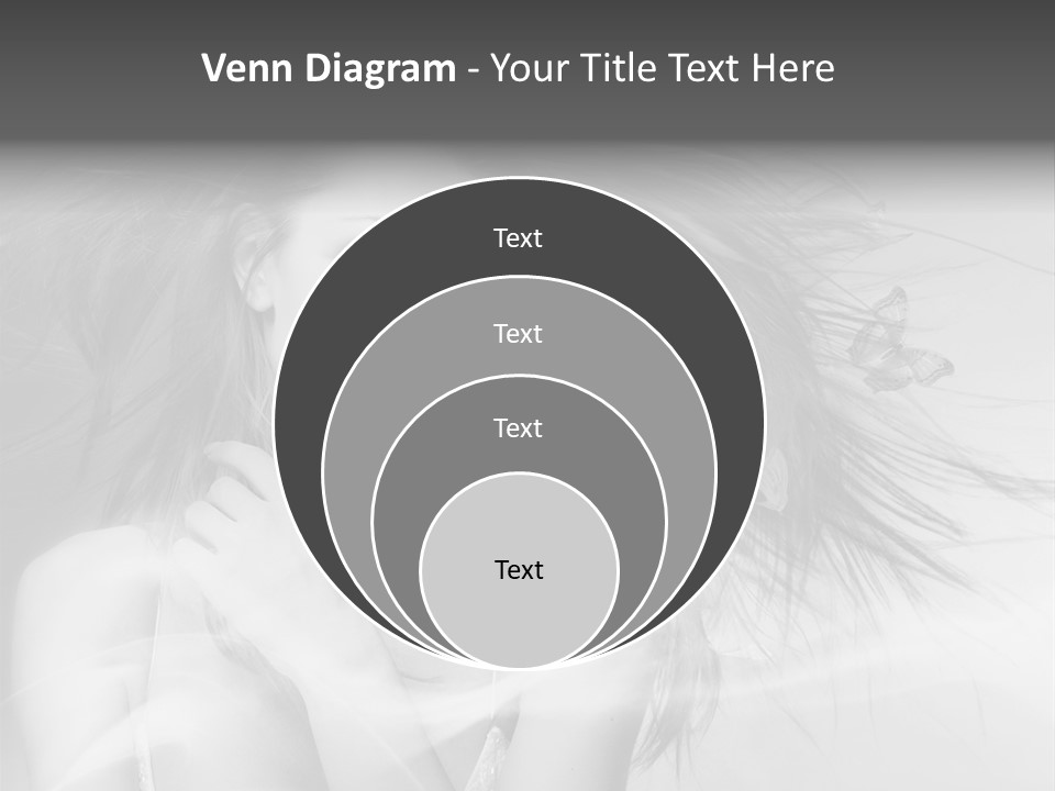 Beauty Lady Wind PowerPoint Template