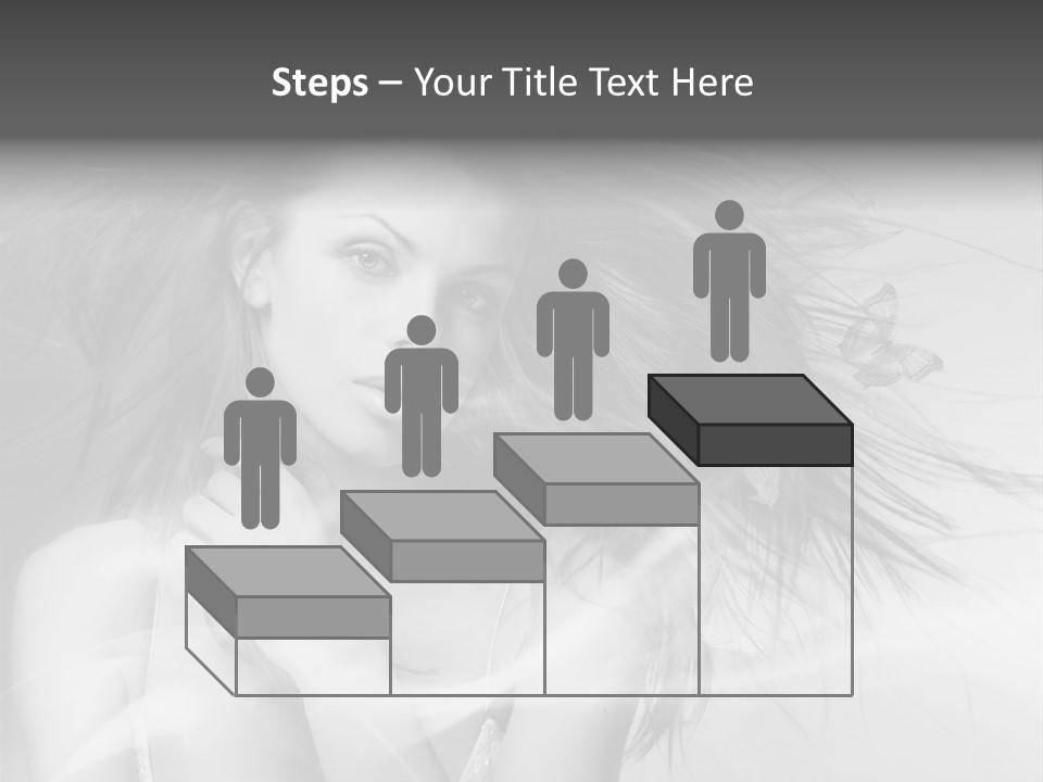 Beauty Lady Wind PowerPoint Template