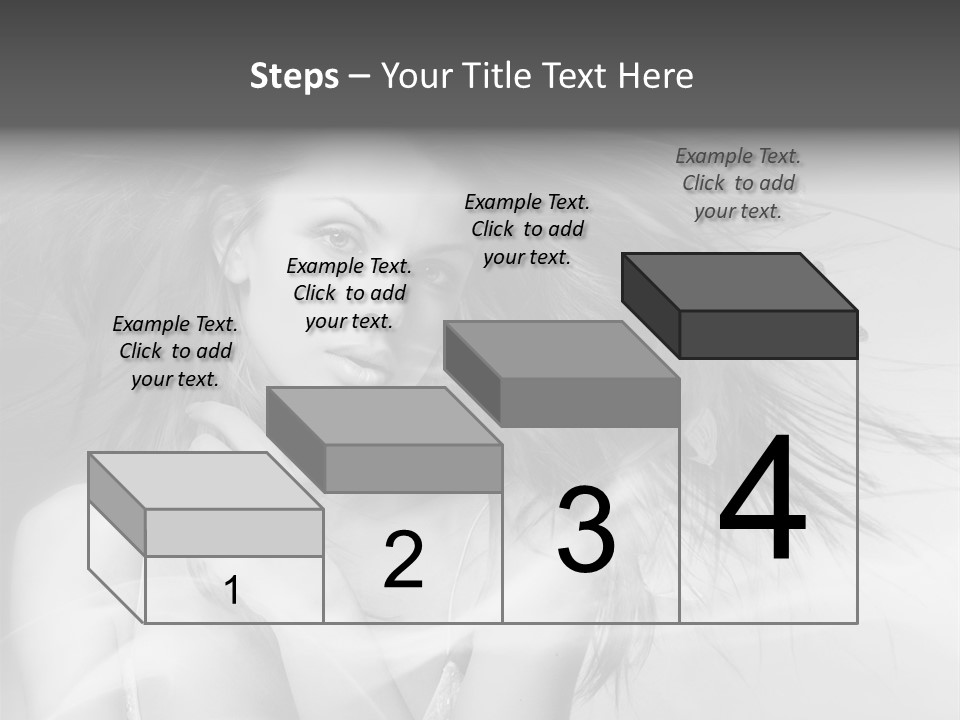 Beauty Lady Wind PowerPoint Template