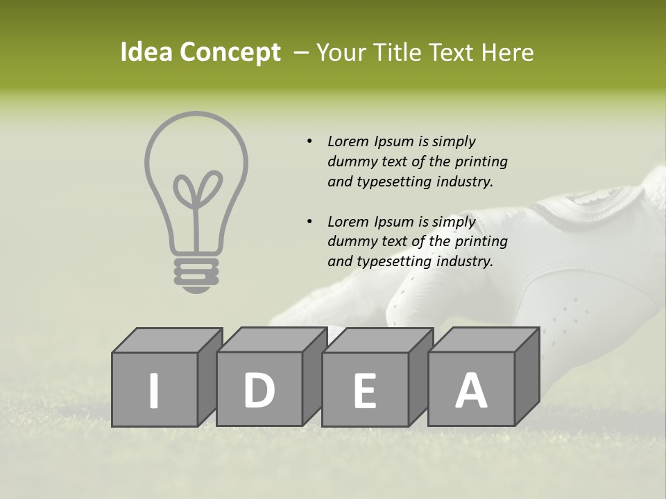 Image Focus Hole PowerPoint Template