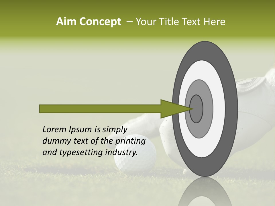 Image Focus Hole PowerPoint Template