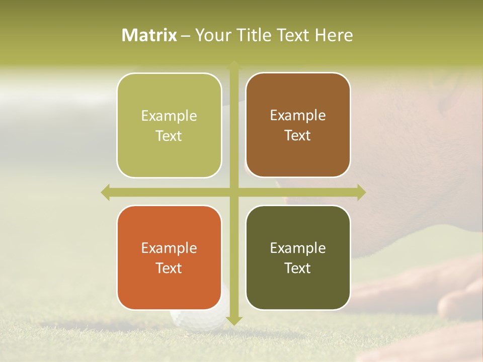 Adult Face Horizontal PowerPoint Template
