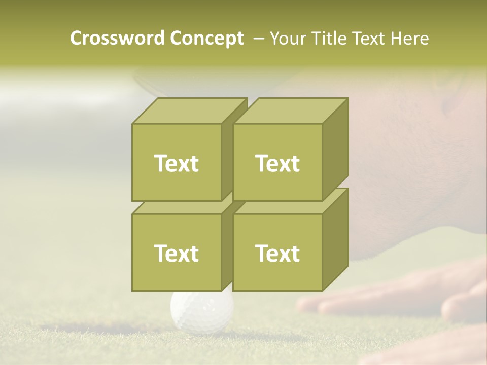 Adult Face Horizontal PowerPoint Template