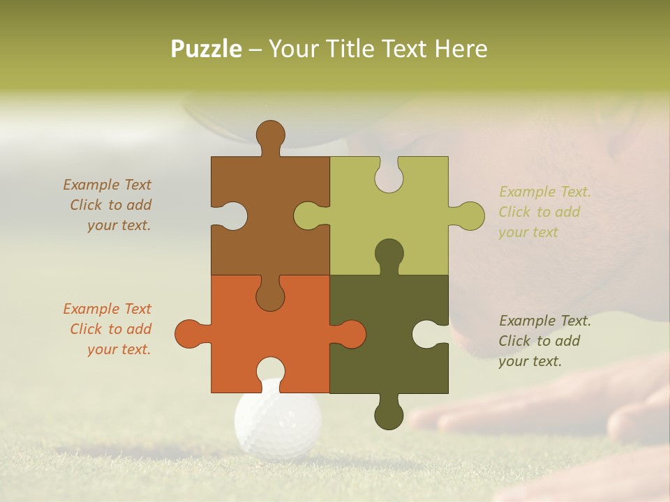 Adult Face Horizontal PowerPoint Template