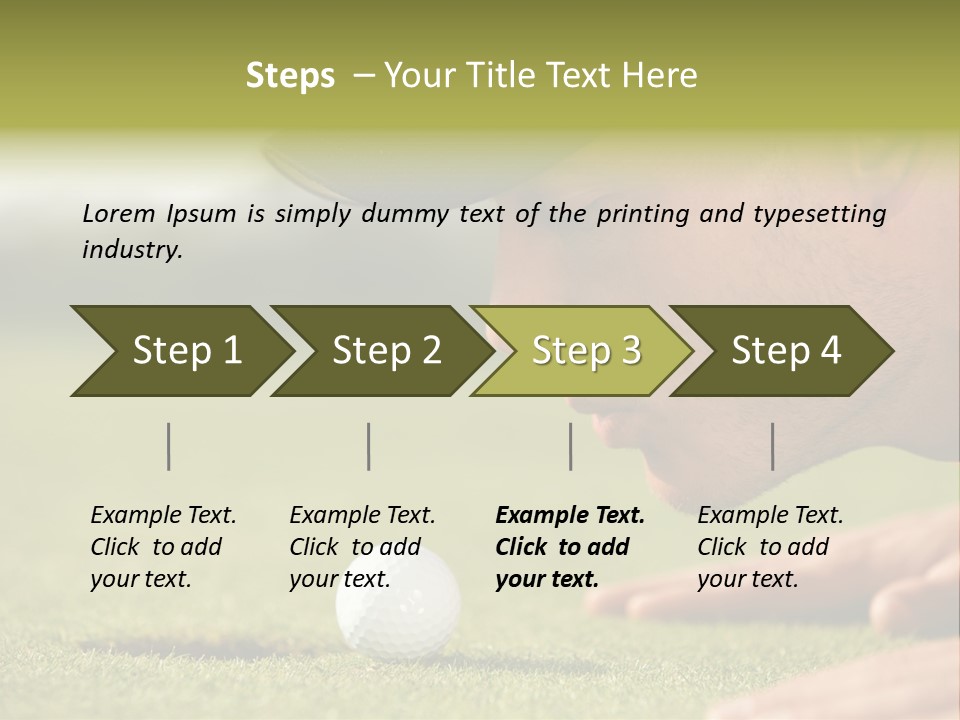 Adult Face Horizontal PowerPoint Template