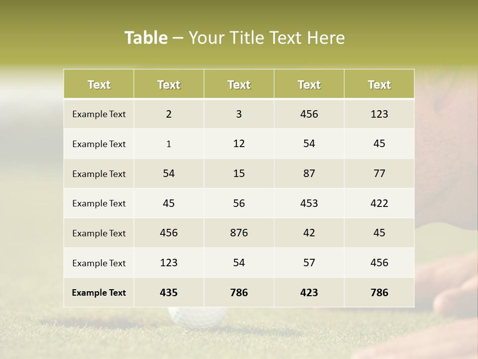 Adult Face Horizontal PowerPoint Template