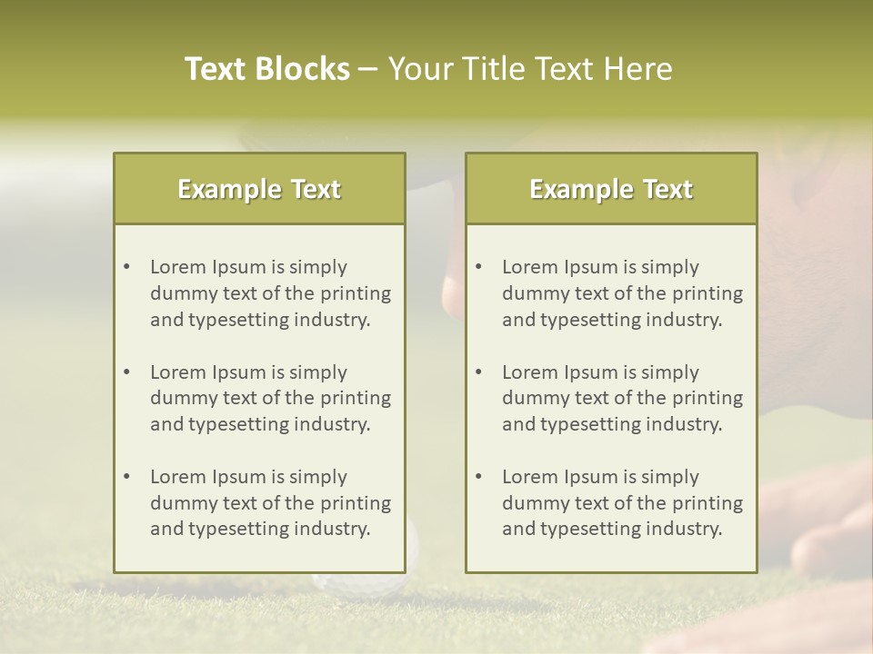 Adult Face Horizontal PowerPoint Template