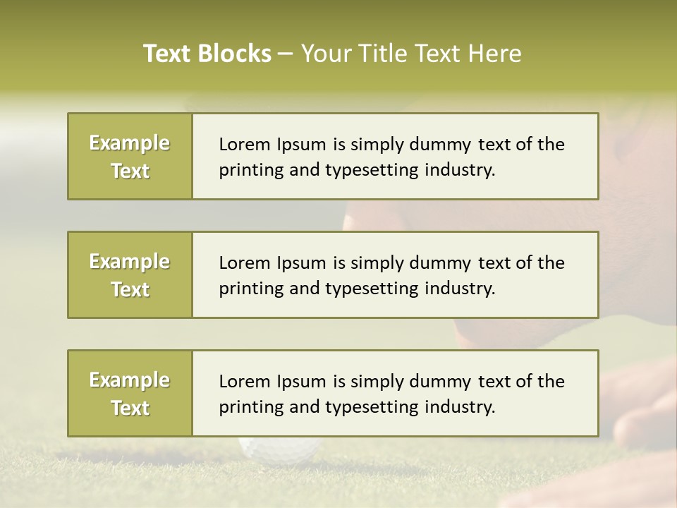 Adult Face Horizontal PowerPoint Template