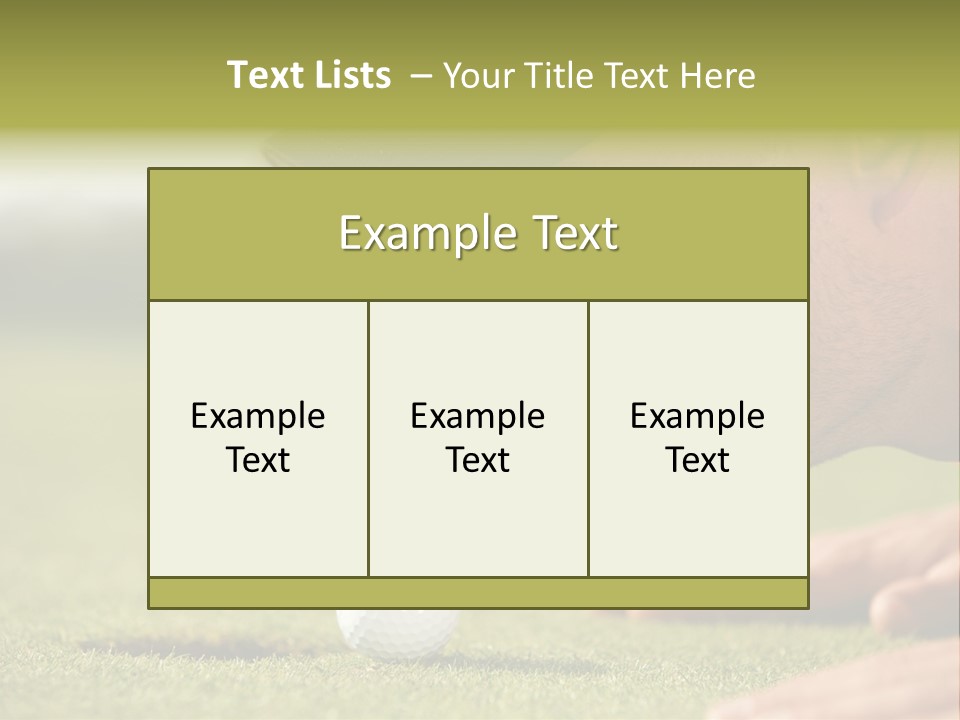 Adult Face Horizontal PowerPoint Template