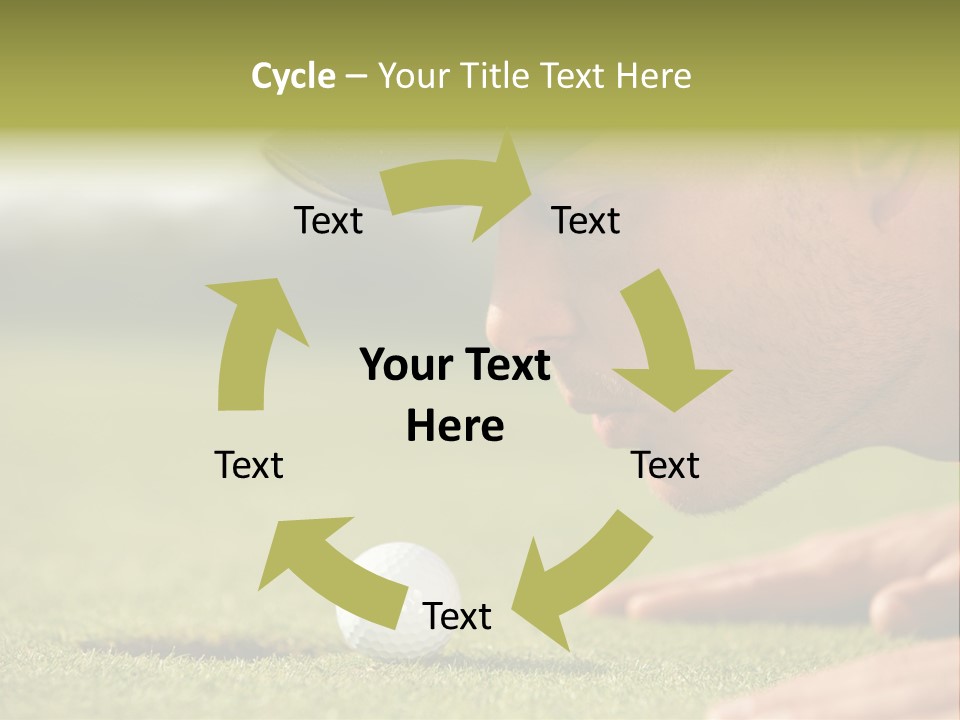 Adult Face Horizontal PowerPoint Template
