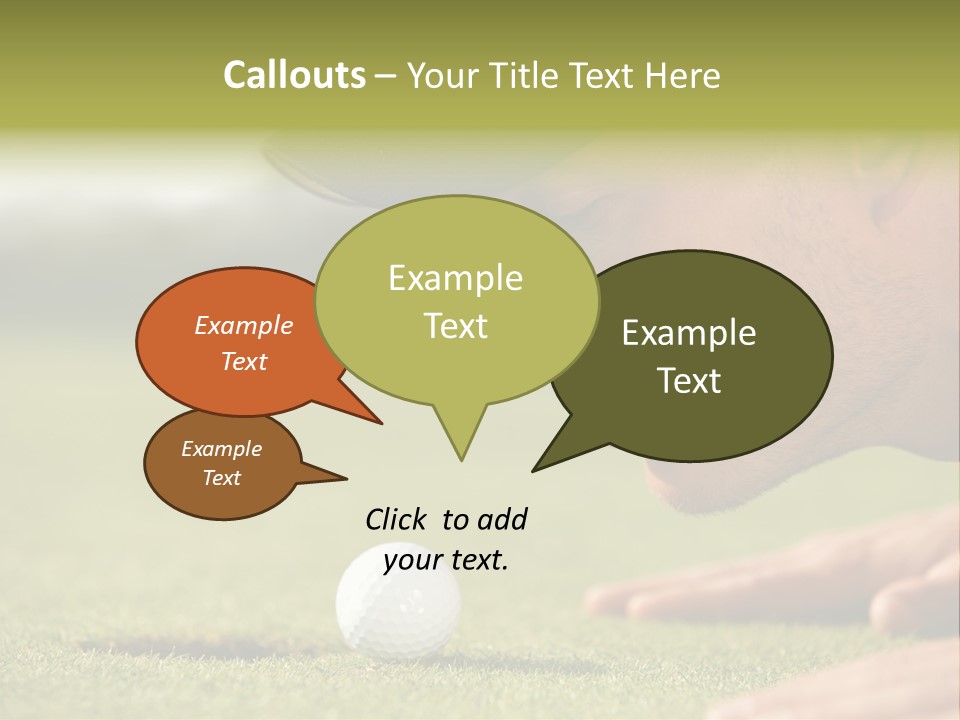 Adult Face Horizontal PowerPoint Template