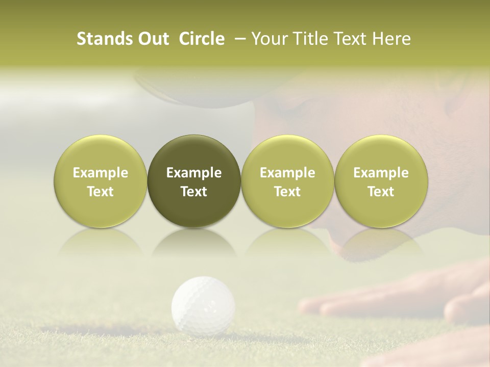 Adult Face Horizontal PowerPoint Template