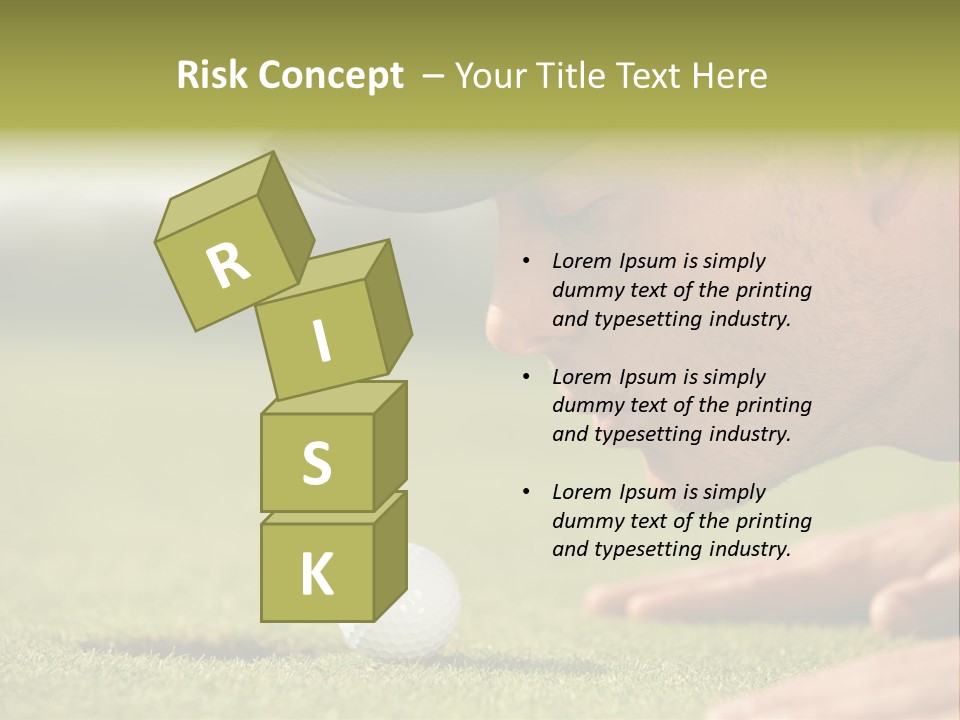 Adult Face Horizontal PowerPoint Template