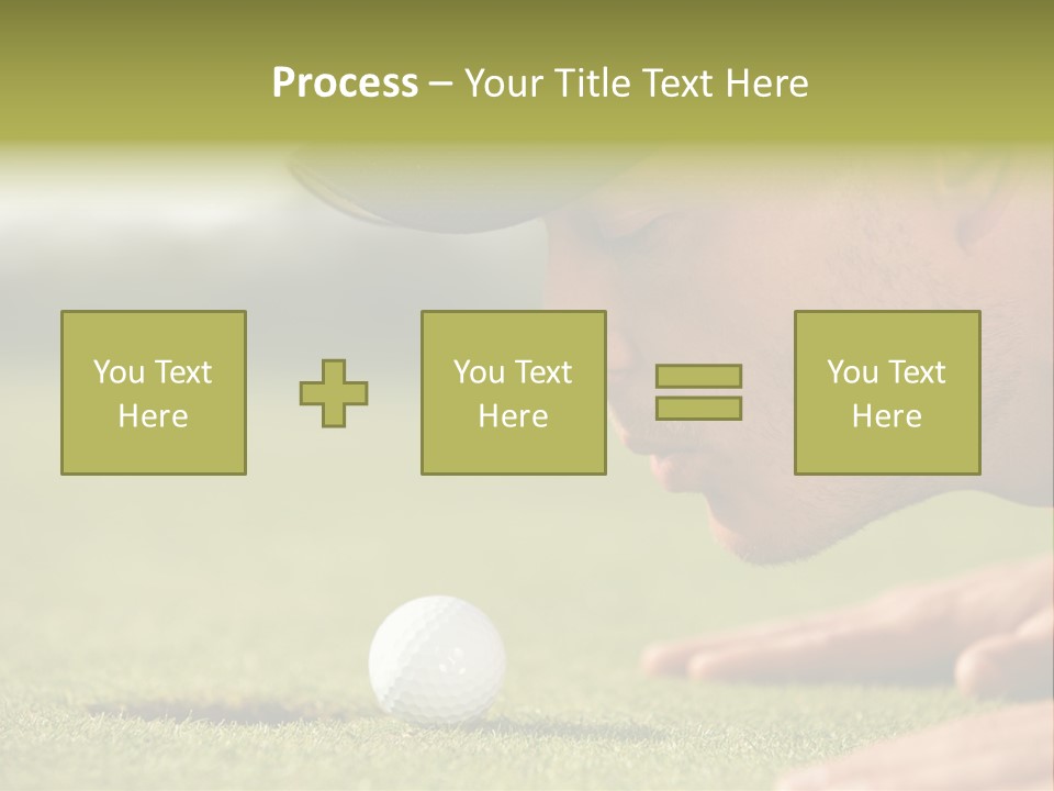 Adult Face Horizontal PowerPoint Template
