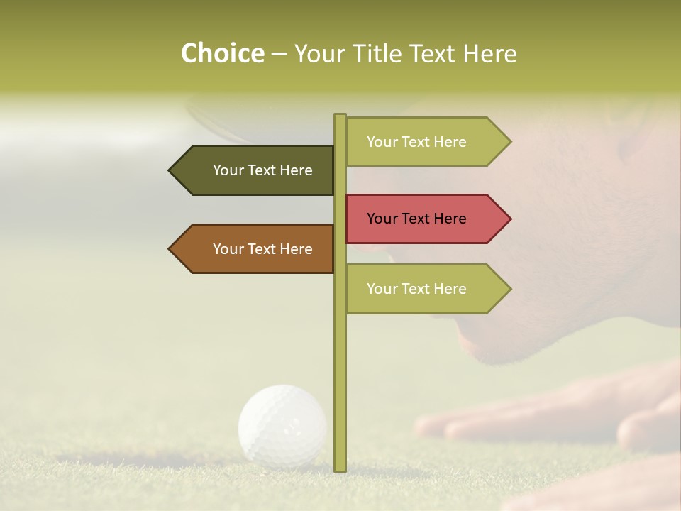 Adult Face Horizontal PowerPoint Template