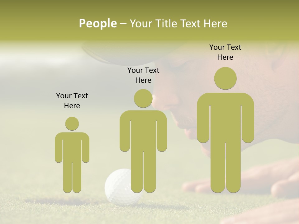 Adult Face Horizontal PowerPoint Template