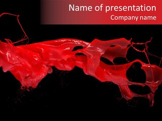 Color Ink Drop PowerPoint Template