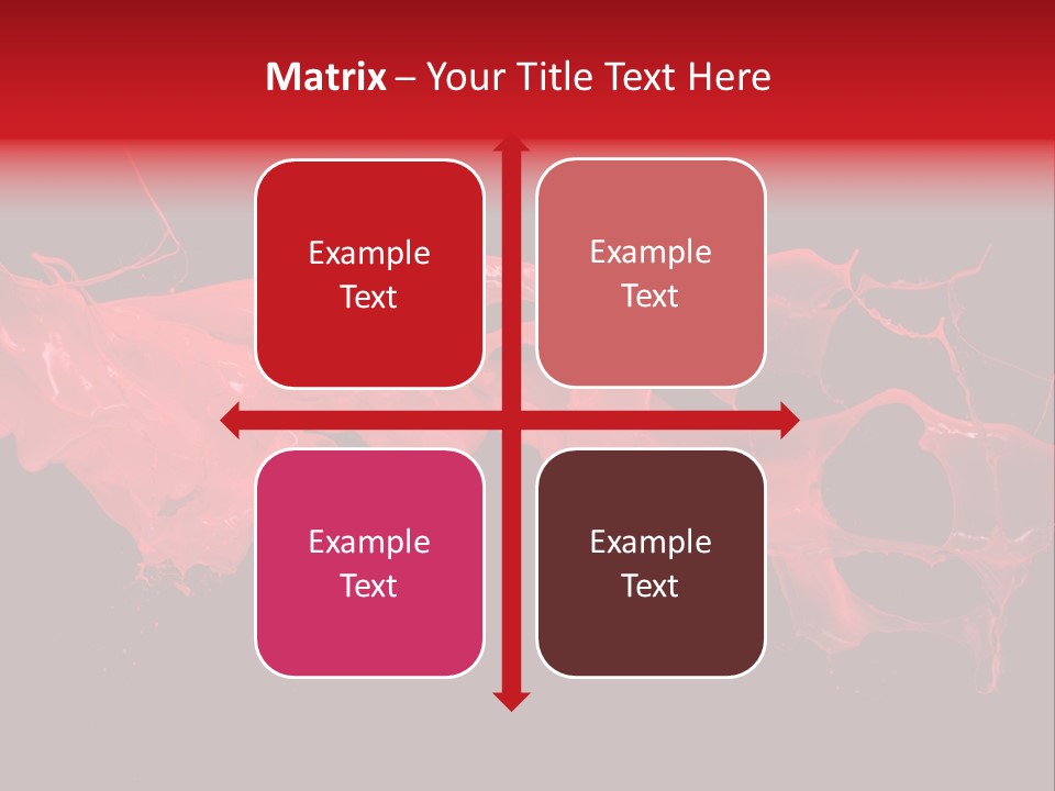 Color Ink Drop PowerPoint Template