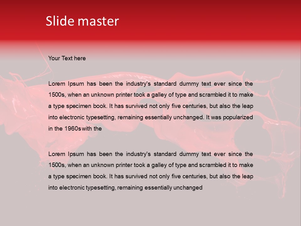 Color Ink Drop PowerPoint Template