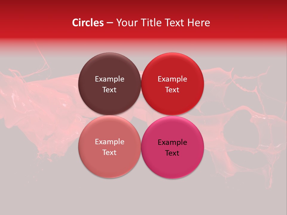 Color Ink Drop PowerPoint Template