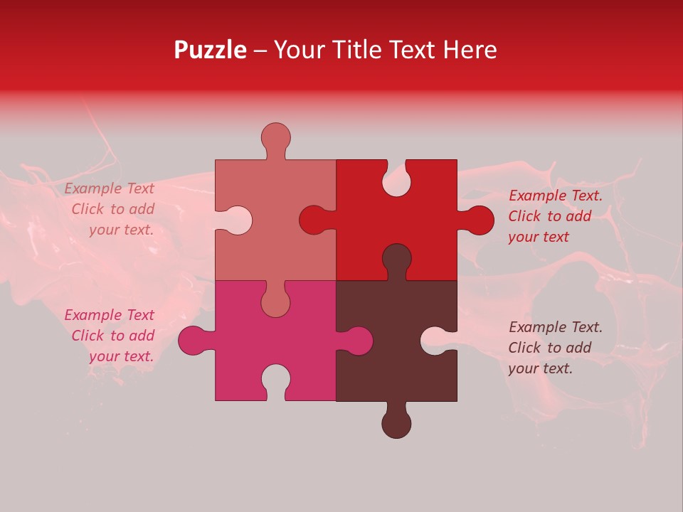 Color Ink Drop PowerPoint Template