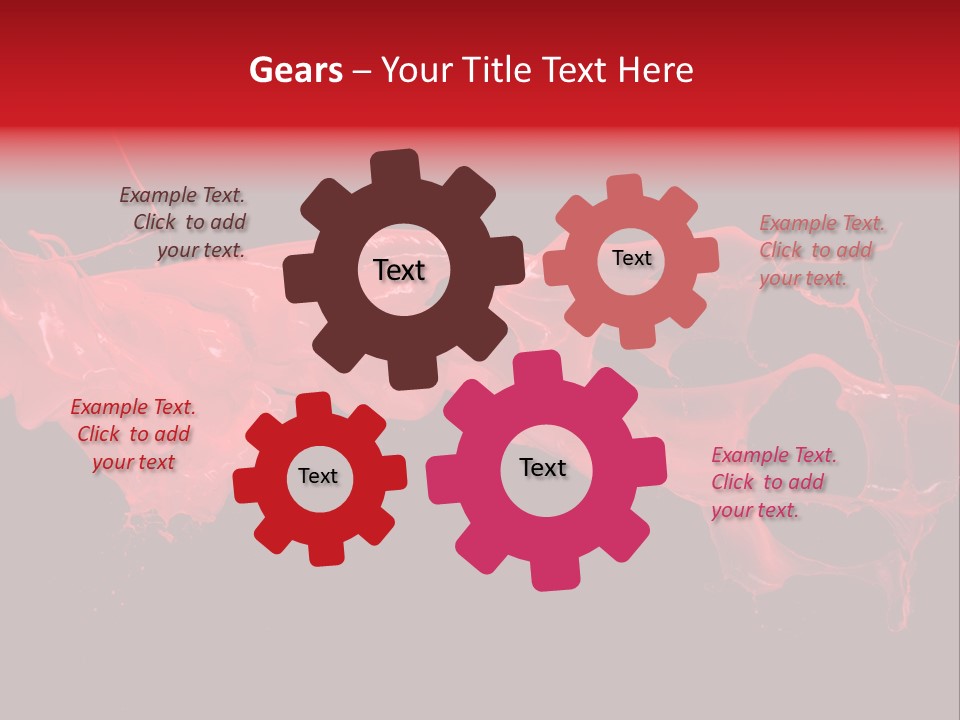 Color Ink Drop PowerPoint Template