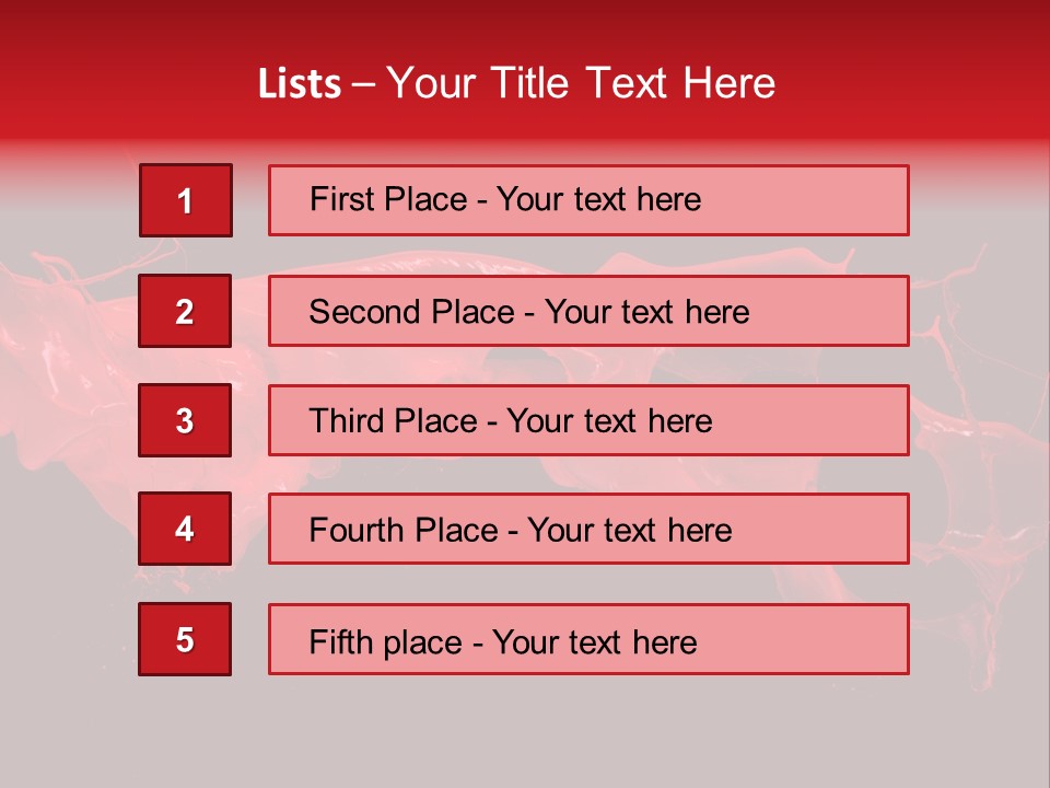 Color Ink Drop PowerPoint Template