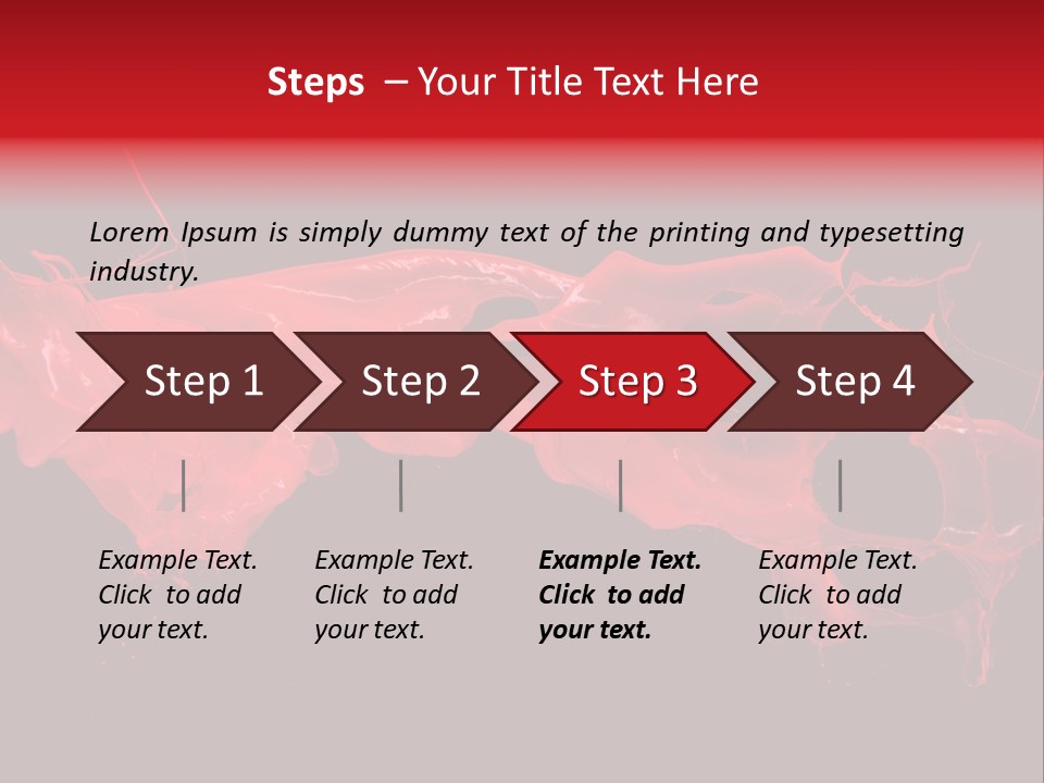 Color Ink Drop PowerPoint Template
