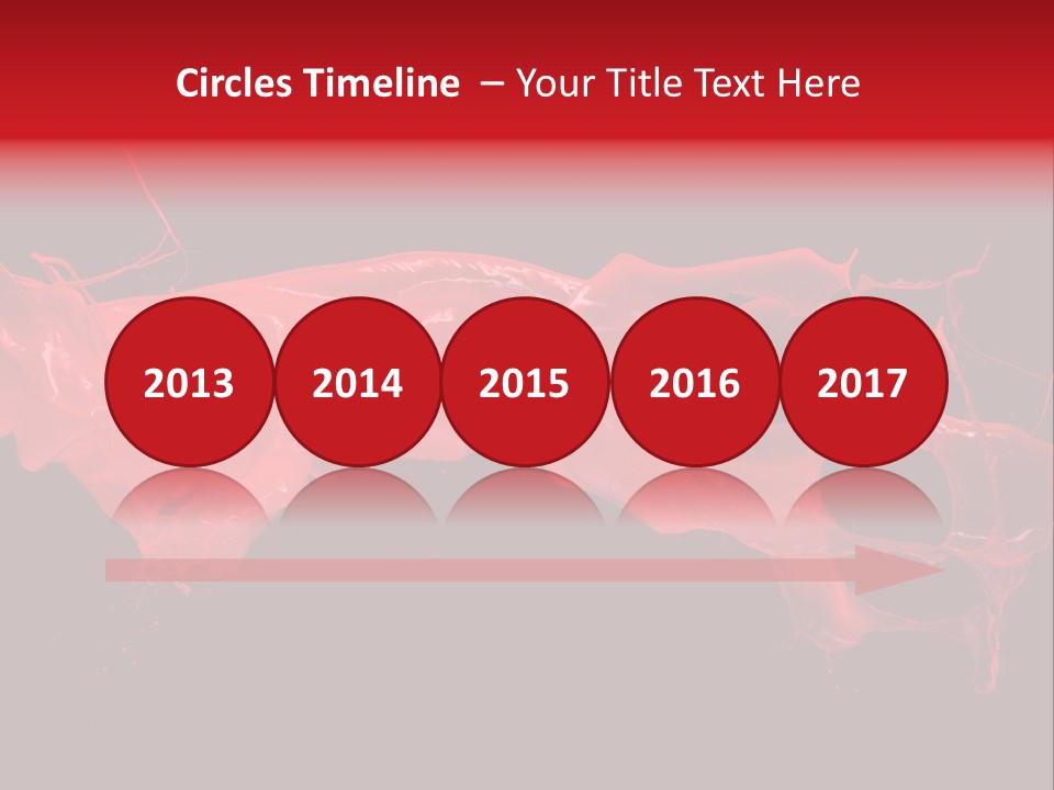 Color Ink Drop PowerPoint Template