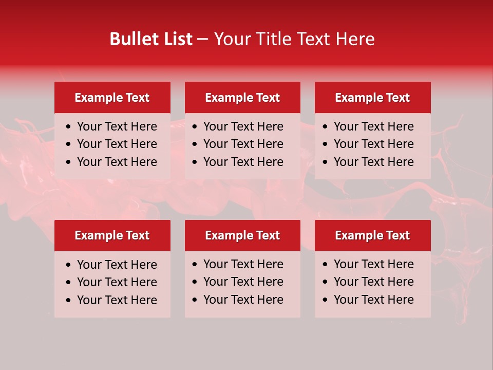 Color Ink Drop PowerPoint Template