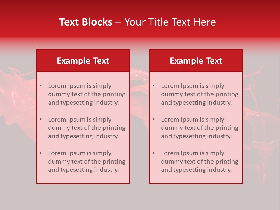 Color Ink Drop PowerPoint Template