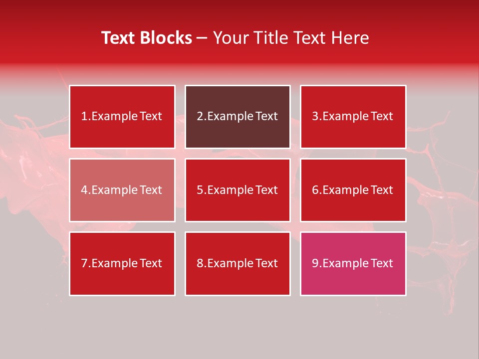 Color Ink Drop PowerPoint Template