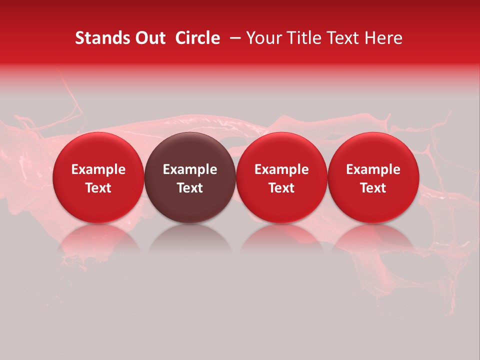 Color Ink Drop PowerPoint Template