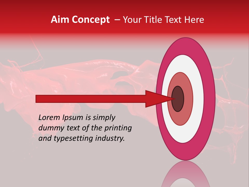 Color Ink Drop PowerPoint Template