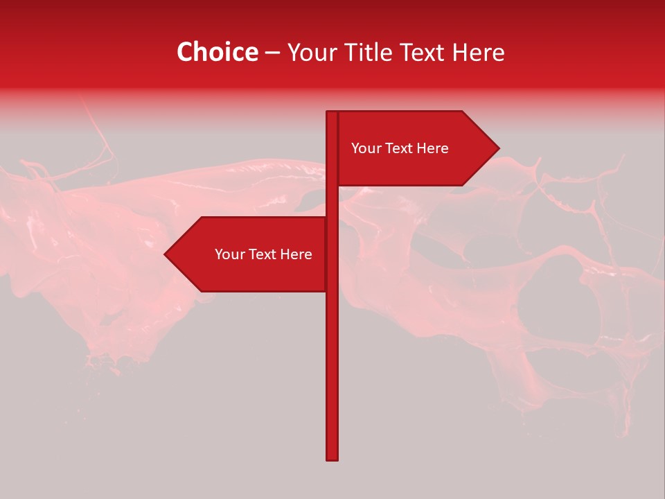 Color Ink Drop PowerPoint Template