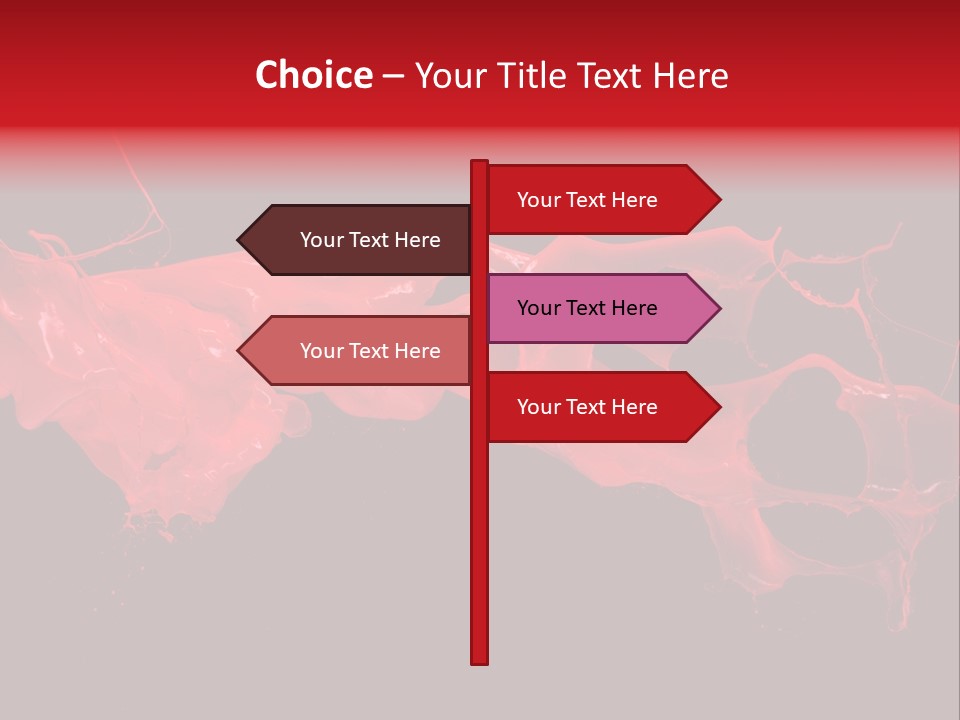 Color Ink Drop PowerPoint Template