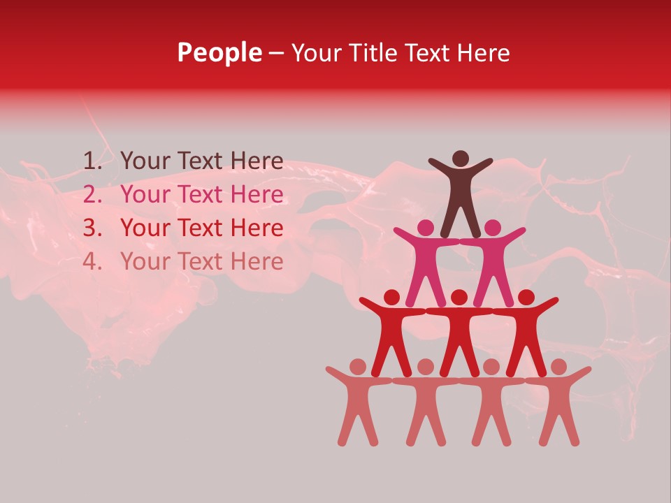 Color Ink Drop PowerPoint Template