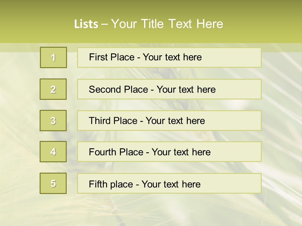 Grain Sun Grass PowerPoint Template
