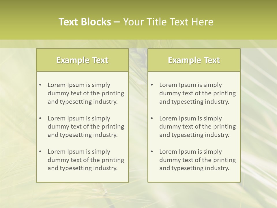 Grain Sun Grass PowerPoint Template